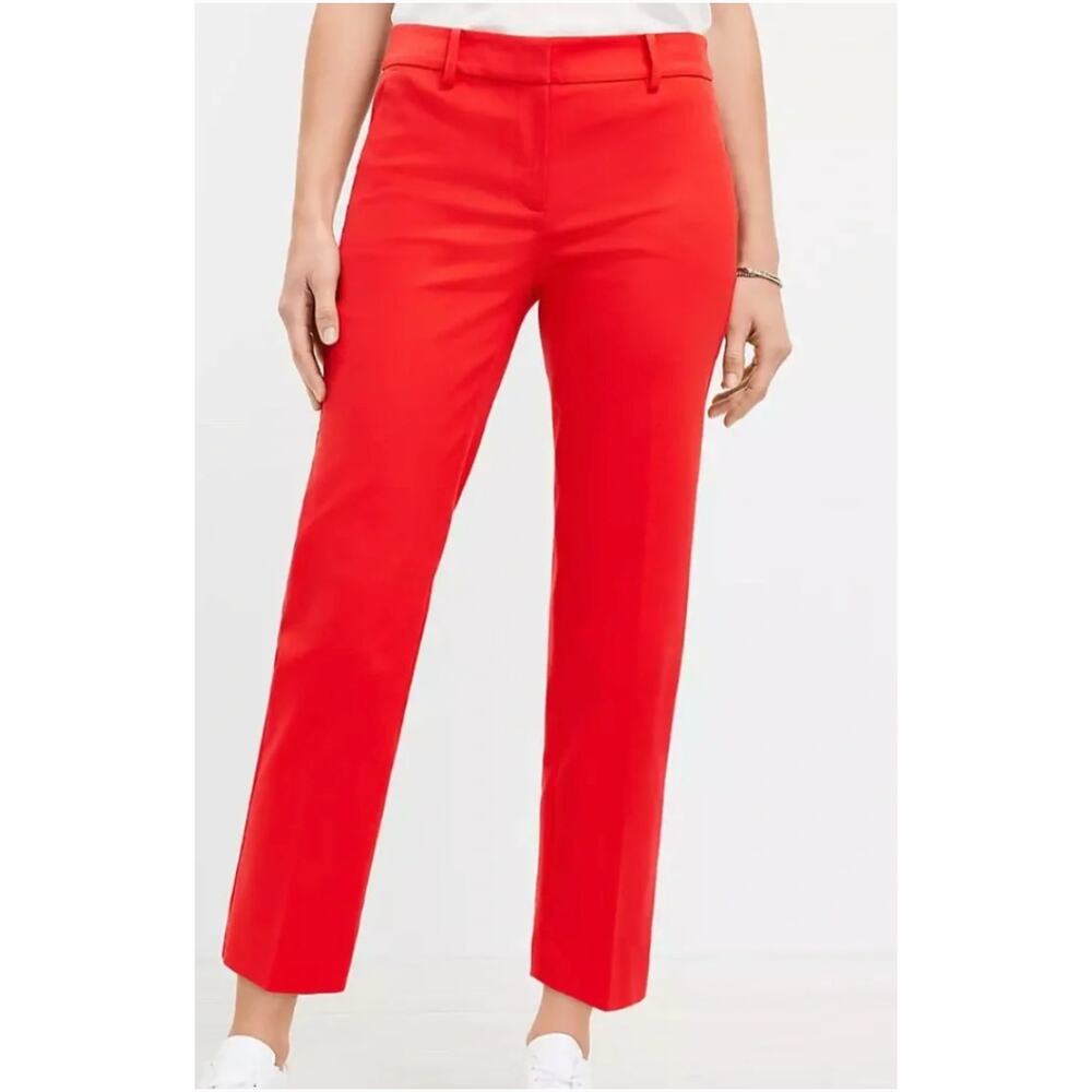 LOFT Marisa Riviera Pant in Red Size 2P